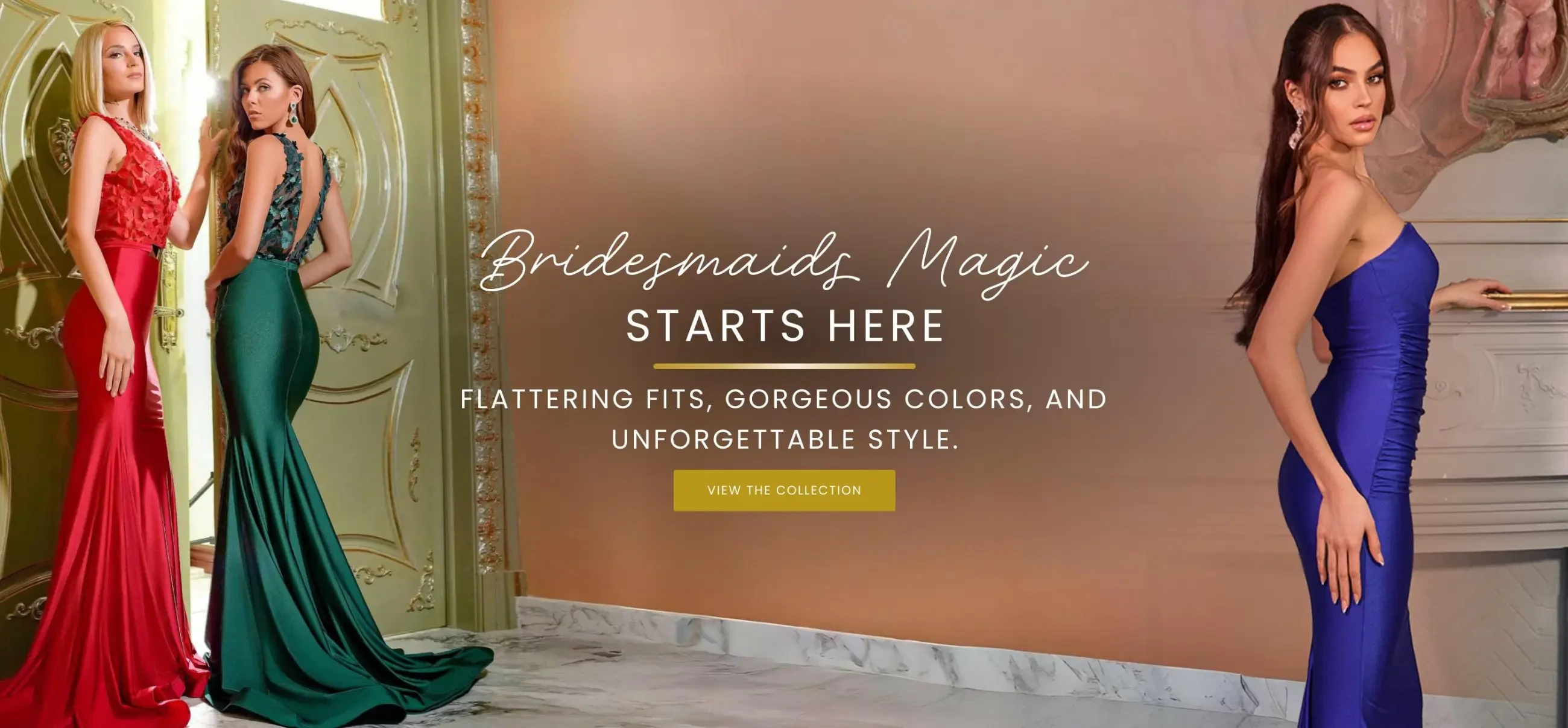 Bridesmaids Dresses 2026 Banner for Desktop