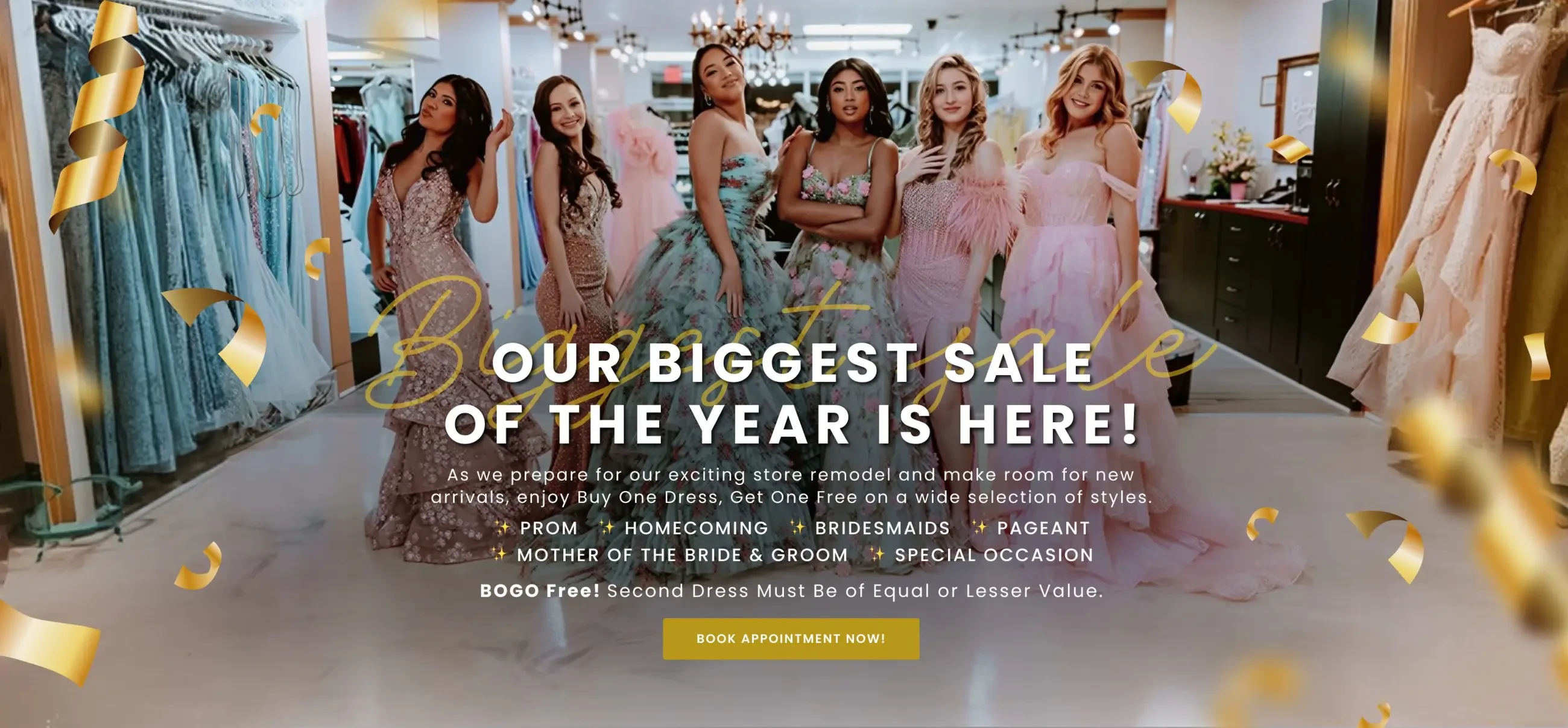 Buy One Dress, Get One Free Desktop Banner